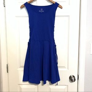 Decree fit & flare royal blue dress size :L